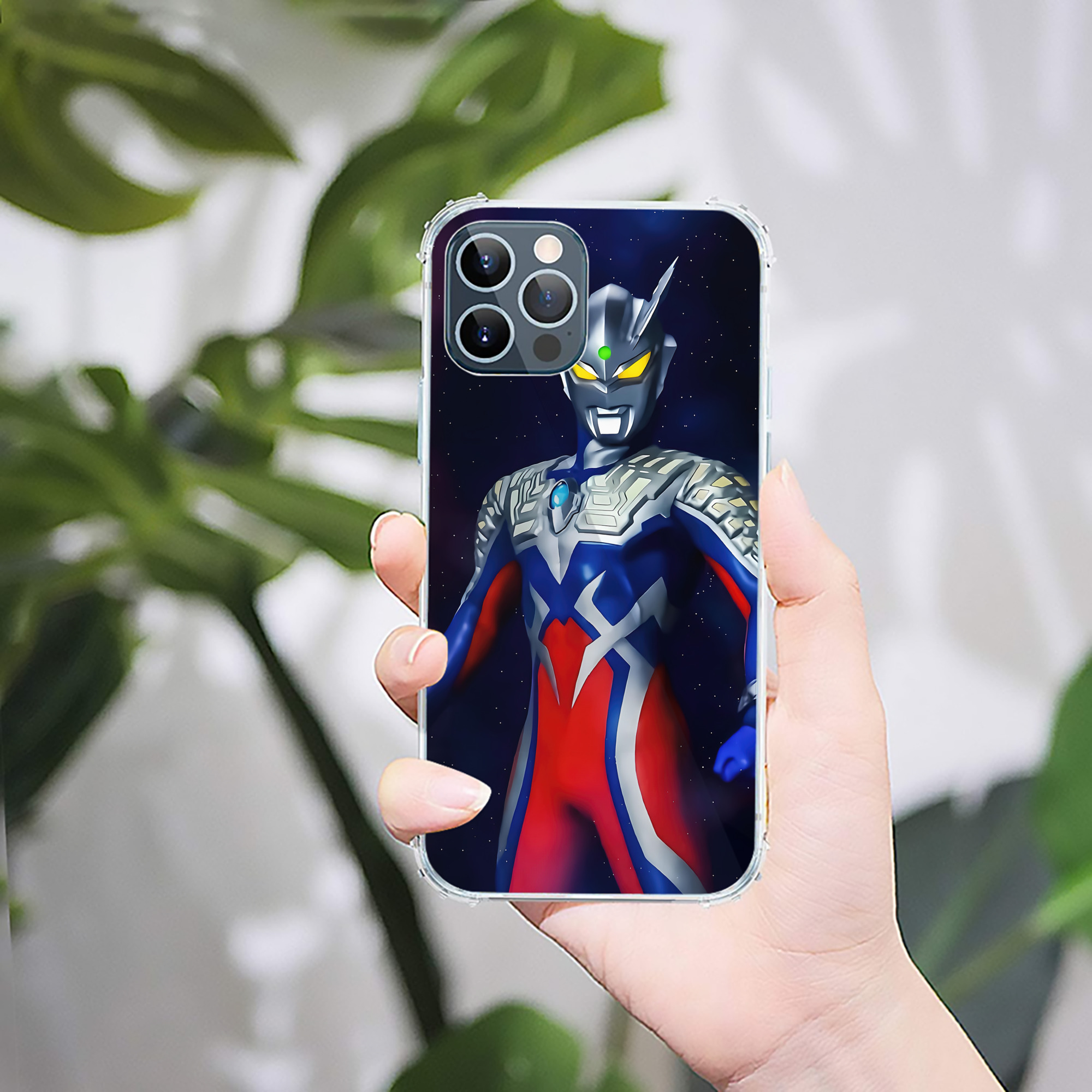 （画像用） ウルトラマン Ultraman 【iPhone 12シリーズ対応】透明スマホケース（クリアソフトケース）